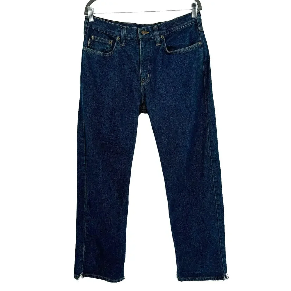 Vintage‎ Carhartt Denim Jeans Relaxed Fit B460DVB Triple Stitch 34x30 *32x28.5